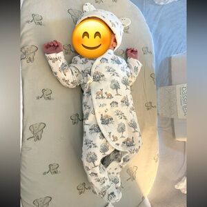 Adorable Printed Kids One Piece with Hat